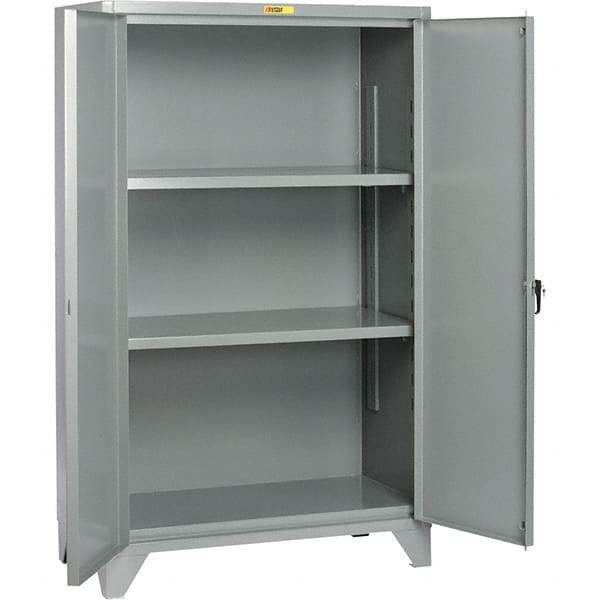Little Giant - 2 Shelf Storage Cabinet - Steel, 60" Wide x 32" Deep x 78" High - Eagle Tool & Supply