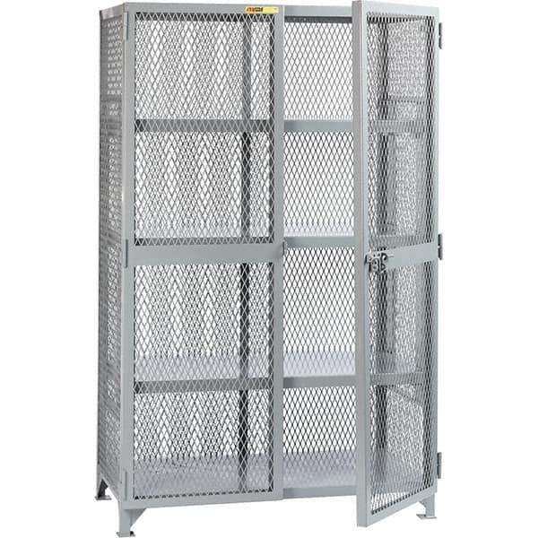 Little Giant - 3 Shelf Storage Cabinet - Steel, 49" Wide x 27" Deep x 78" High - Eagle Tool & Supply