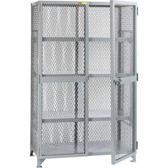 Little Giant - 3 Shelf Storage Cabinet - Steel, 49" Wide x 27" Deep x 78" High - Eagle Tool & Supply
