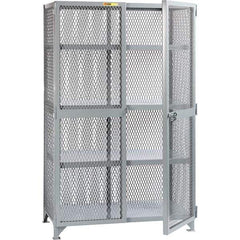Little Giant - 3 Shelf Storage Cabinet - Steel, 49" Wide x 27" Deep x 78" High - Eagle Tool & Supply