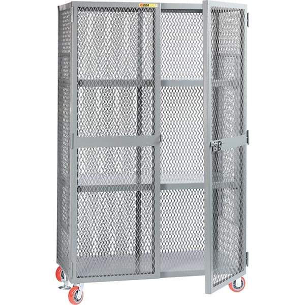 Little Giant - 2 Shelf Storage Cabinet - Steel, 61" Wide x 33" Deep x 81" High - Eagle Tool & Supply