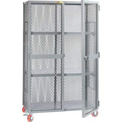 Little Giant - 2 Shelf Storage Cabinet - Steel, 49" Wide x 33" Deep x 81" High - Eagle Tool & Supply