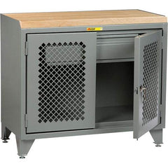 Little Giant - 3,600 Lb Capacity, 1 Drawer Mobile Cabinet Bench - 24" Wide x 43" High - Eagle Tool & Supply