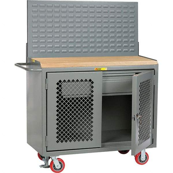 Little Giant - 3,600 Lb Capacity, 1 Drawer Mobile Cabinet - 48" Wide x 65" High - Eagle Tool & Supply