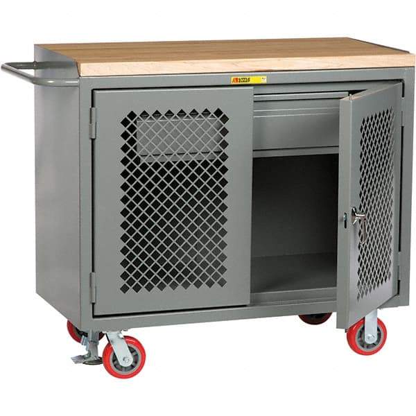 Little Giant - 3,600 Lb Capacity, 1 Drawer Mobile Cabinet - 48" Wide x 43" High - Eagle Tool & Supply