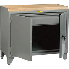 Little Giant - 3,600 Lb Capacity, 1 Drawer Mobile Cabinet Bench - 24" Wide x 43" High - Eagle Tool & Supply