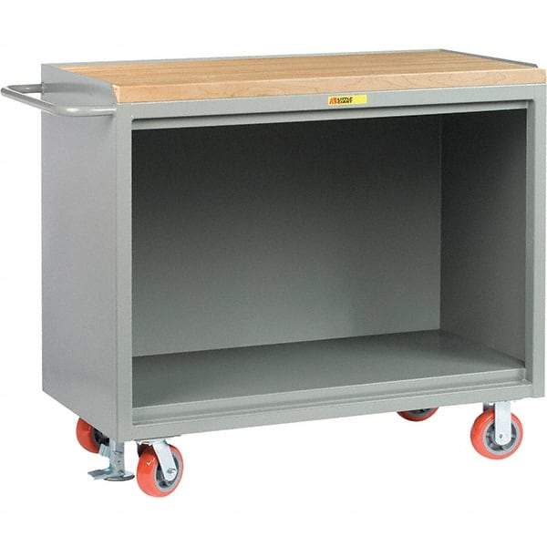 Little Giant - 3,600 Lb Capacity Mobile Service Bench - 41" Wide x 24" Deep x 43" High, Steel, Gray - Eagle Tool & Supply