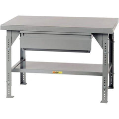 Little Giant - 72 Wide x 36" Deep x 37" High, Steel Workbench - Adjustable Height Legs - Eagle Tool & Supply