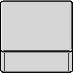 SNGN 433 N|None CW3020, 3/64″ Corner Radius, 3/16″ Thick, 1/2″ Inscribed Circle, Uncoated, Square, Turning Indexable Insert - Eagle Tool & Supply