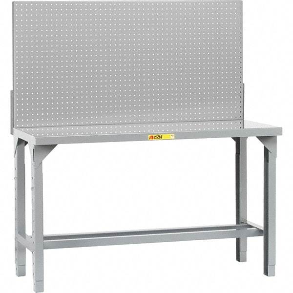 Little Giant - 72 Wide x 30" Deep x 65" High, Steel Workbench - Adjustable Height Legs - Eagle Tool & Supply