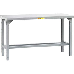 Little Giant - 60 Wide x 36" Deep x 41" High, Steel Workbench - Adjustable Height Legs - Eagle Tool & Supply