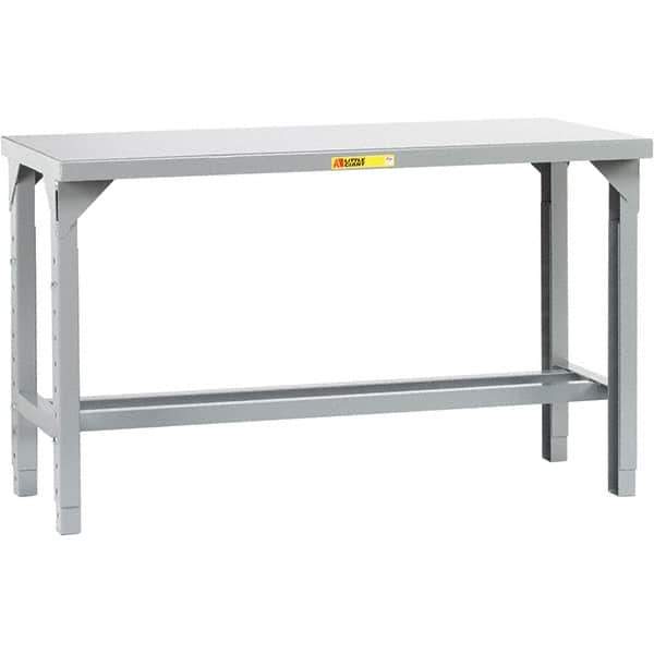 Little Giant - 48 Wide x 24" Deep x 41" High, Steel Workbench - Adjustable Height Legs - Eagle Tool & Supply