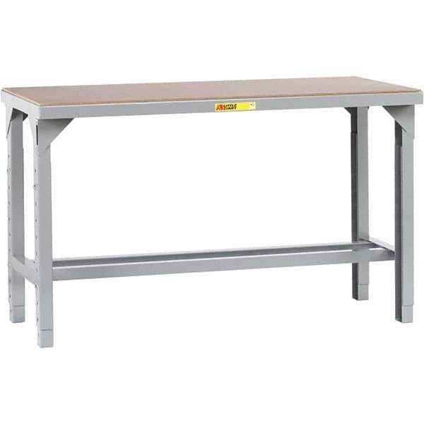 Little Giant - 84 Wide x 36" Deep x 41" High, Steel Workbench - Adjustable Height Legs - Eagle Tool & Supply