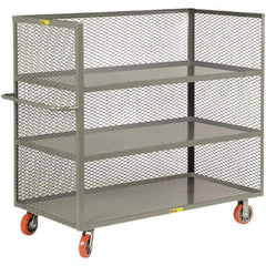 Little Giant - 3,600 Lb Capacity, 3 Shelf, 3-Sided Truck - 60" Long x 30" Wide x 57" High - Eagle Tool & Supply