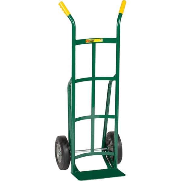 Little Giant - 800 Lb Capacity 49" OAH Hand Truck - Dual Handle, Steel, Rubber Wheels - Eagle Tool & Supply