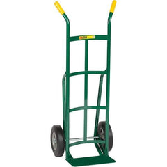 Little Giant - 800 Lb Capacity 49" OAH Hand Truck - Dual Handle, Steel, Rubber Wheels - Eagle Tool & Supply