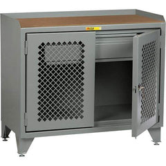 Little Giant - 2,000 Lb Capacity, 1 Drawer Mobile Cabinet Bench - 24" Wide x 43" High - Eagle Tool & Supply