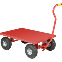 Little Giant - 1,200 Lb Capacity, 24" Wide x 36" Long x 13" High Cart - Steel, Pneumatic Casters - Eagle Tool & Supply