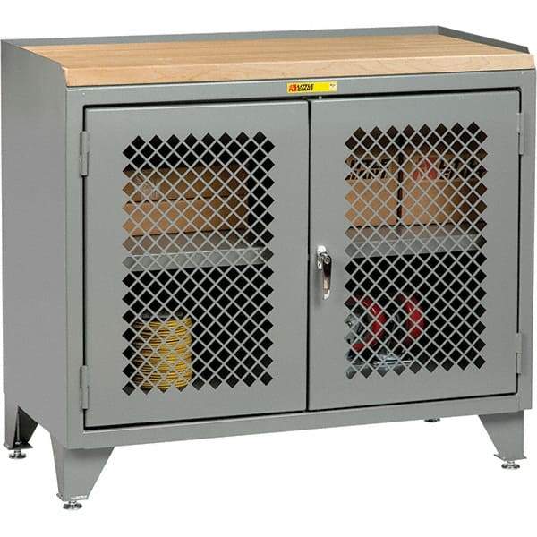 Little Giant - 3,600 Lb Capacity, 1 Drawer Mobile Cabinet Bench - 24" Wide x 43" High - Eagle Tool & Supply