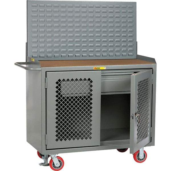 Little Giant - 3,600 Lb Capacity, 1 Drawer Mobile Cabinet - 48" Wide x 65" High - Eagle Tool & Supply