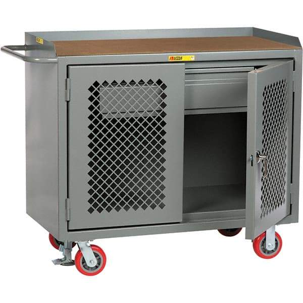 Little Giant - 3,600 Lb Capacity, 1 Drawer Mobile Cabinet - 48" Wide x 43" High - Eagle Tool & Supply