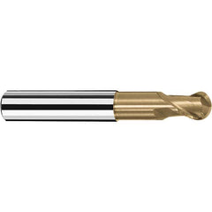 Fraisa - 3/8" Diam, 3/8" LOC, 2 Flute Solid Carbide Ball End Mill - Eagle Tool & Supply