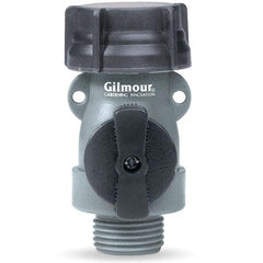 Gilmour - Garden Hose Fittings & Repair Kits Type: Shut-Off Valve Connector Type: Male; Female - Eagle Tool & Supply