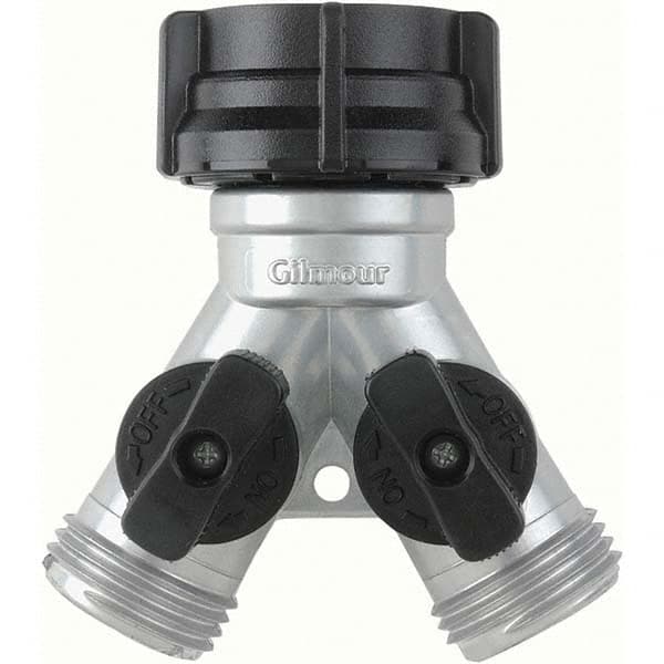 Gilmour - Garden Hose Fittings & Repair Kits Type: Shut-Off Valve Connector Type: Male; Female - Eagle Tool & Supply