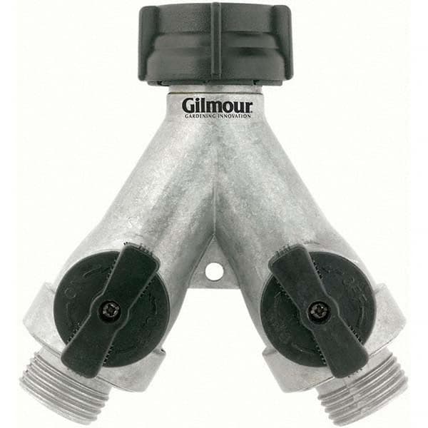 Gilmour - Garden Hose Fittings & Repair Kits Type: Shut-Off Valve Connector Type: Male; Female - Eagle Tool & Supply