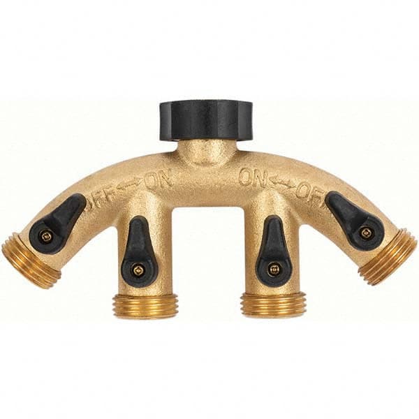 Gilmour - Garden Hose Fittings & Repair Kits Type: Shut-Off Valve Connector Type: Male; Female - Eagle Tool & Supply