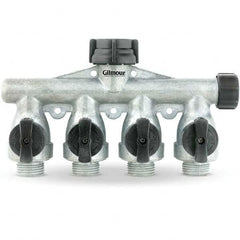 Gilmour - Garden Hose Fittings & Repair Kits Type: Shut-Off Valve Connector Type: Male; Female - Eagle Tool & Supply