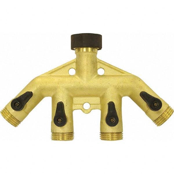 Gilmour - Garden Hose Fittings & Repair Kits Type: Shut-Off Valve Connector Type: Male; Female - Eagle Tool & Supply