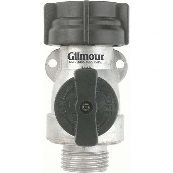 Gilmour - Garden Hose Fittings & Repair Kits Type: Shut-Off Valve Connector Type: Male; Female - Eagle Tool & Supply