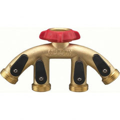 Nelson - Garden Hose Fittings & Repair Kits Type: Shut-Off Valve Connector Type: Male; Female - Eagle Tool & Supply