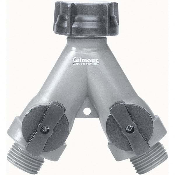 Gilmour - Garden Hose Fittings & Repair Kits Type: Shut-Off Valve Connector Type: Male; Female - Eagle Tool & Supply