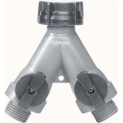 Gilmour - Garden Hose Fittings & Repair Kits Type: Shut-Off Valve Connector Type: Male; Female - Eagle Tool & Supply