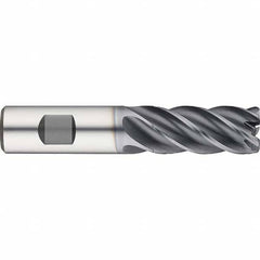 Guhring - 1/2" Diam 5 Flute Solid Carbide 0.09" Corner Radius End Mill - Eagle Tool & Supply