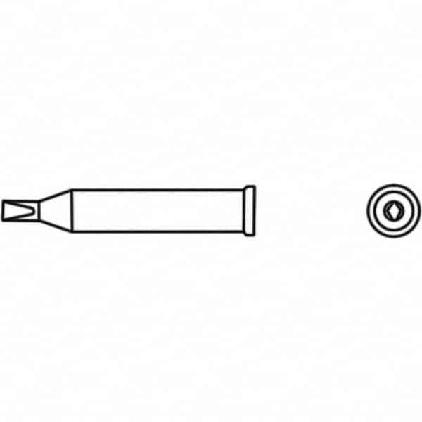 Weller - Soldering Iron Tips; Type: Chisel Tip ; For Use With: WP120; WXP120 - Exact Industrial Supply