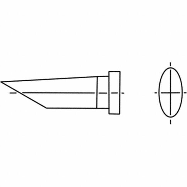 Weller - Soldering Iron Tips; Type: Round Slope Tip ; For Use With: WP8; WSP80; WXP80 - Exact Industrial Supply