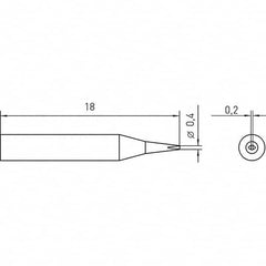 Weller - Soldering Iron Tips; Type: Chisel Tip ; For Use With: WMRP; WXMP - Exact Industrial Supply