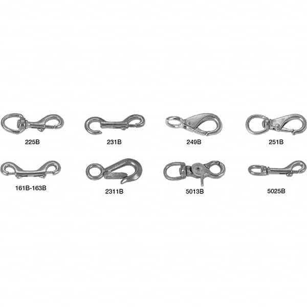 Campbell - Snaps; Type: Swivel Round Eye Bolt Snap ; Overall Length (Inch): 3-1/16 ; Size (Inch): 5/8 ; Snap Opening (Inch): 1/4 ; Material: Bronze ; Finish/Coating: Bronze - Exact Industrial Supply