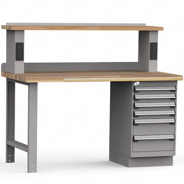 Rousseau Metal - Stationary Work Benches, Tables Type: Work Bench Top Material: Laminated Wood - Eagle Tool & Supply
