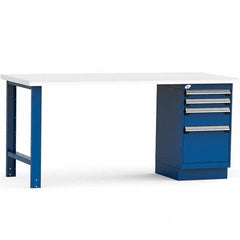 Rousseau Metal - Stationary Work Benches, Tables Type: Work Bench Top Material: Laminated Plastic - Eagle Tool & Supply