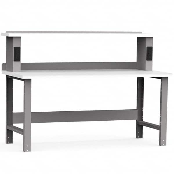 Rousseau Metal - Stationary Work Benches, Tables Type: Work Bench Top Material: Laminated Plastic - Eagle Tool & Supply