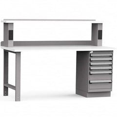 Rousseau Metal - Stationary Work Benches, Tables Type: Work Bench Top Material: Laminated Plastic - Eagle Tool & Supply