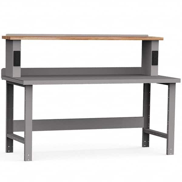 Rousseau Metal - Stationary Work Benches, Tables Type: Work Bench Top Material: Painted Steel - Eagle Tool & Supply