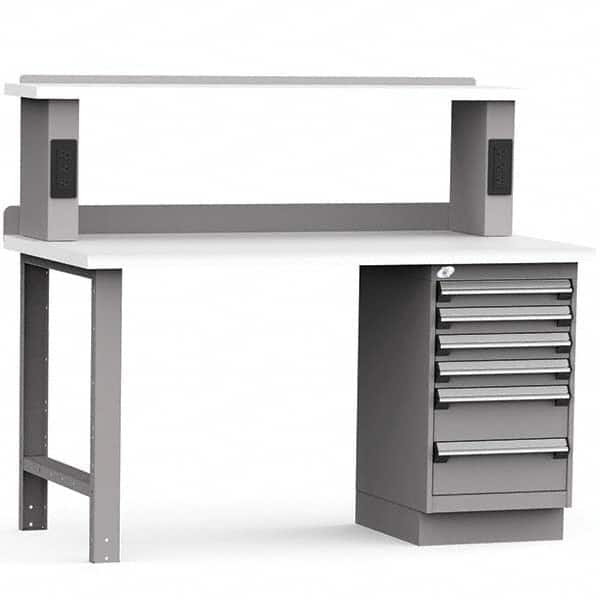 Rousseau Metal - Stationary Work Benches, Tables Type: Work Bench Top Material: Laminated Plastic - Eagle Tool & Supply