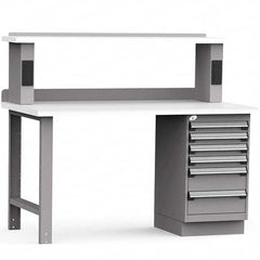 Rousseau Metal - Stationary Work Benches, Tables Type: Work Bench Top Material: Laminated Plastic - Eagle Tool & Supply