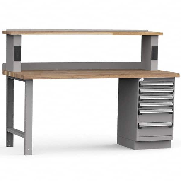 Rousseau Metal - Stationary Work Benches, Tables Type: Work Bench Top Material: Laminated Wood - Eagle Tool & Supply