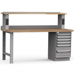 Rousseau Metal - Stationary Work Benches, Tables Type: Work Bench Top Material: Laminated Wood - Eagle Tool & Supply